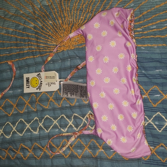 Billabong x Smiley Good Times Zoe Reversible Crop Bikini Top - Picture 13 of 14